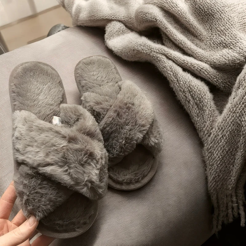 Chaussons femme brides croisées arrière ouvert - Image 10