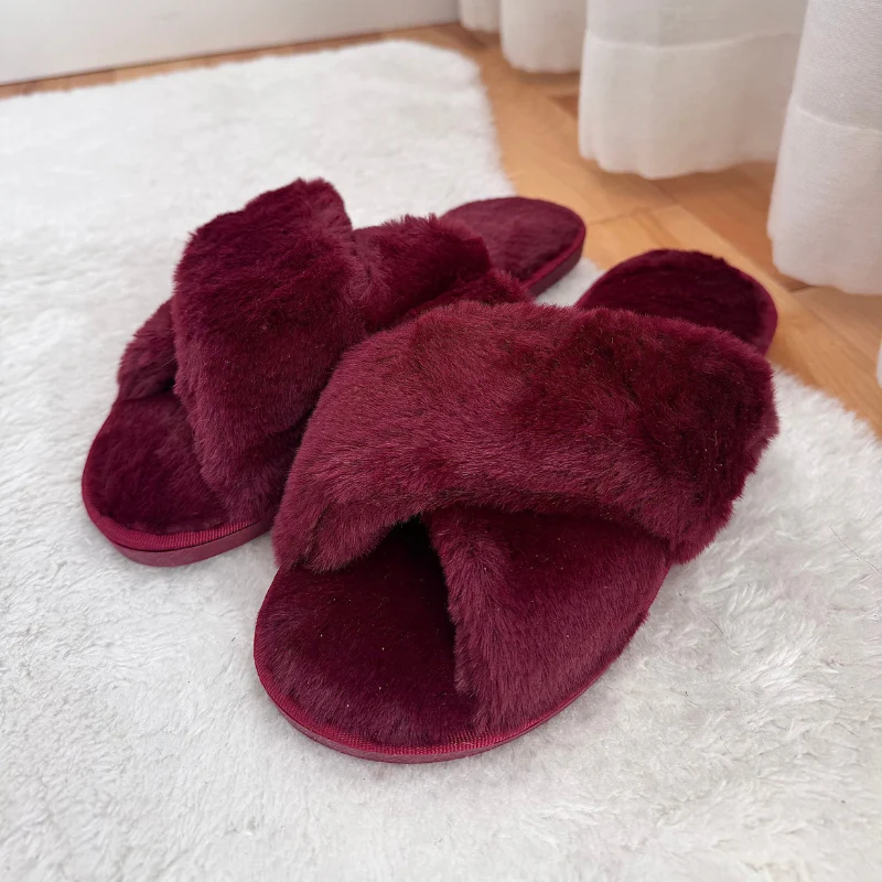 Chaussons femme brides croisées arrière ouvert - Image 7