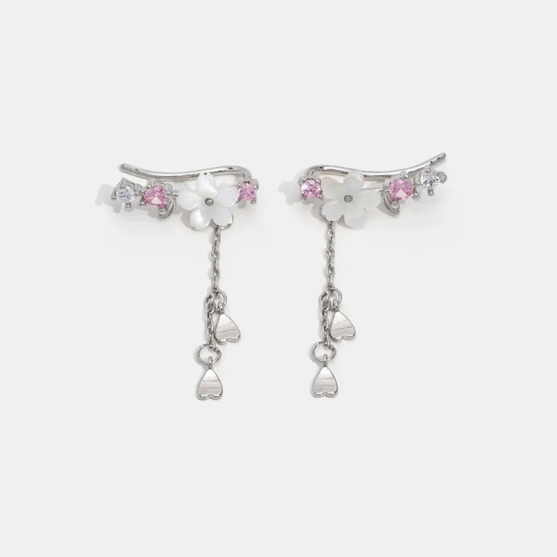 Boucles d'Oreilles Pendantes Florales