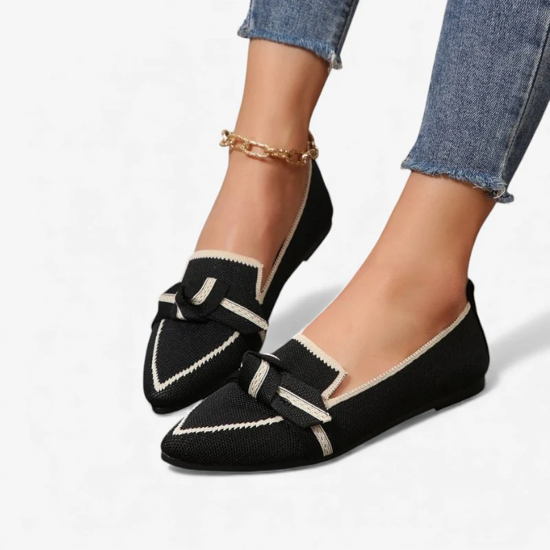 Dames ballerina’s met ronde neus