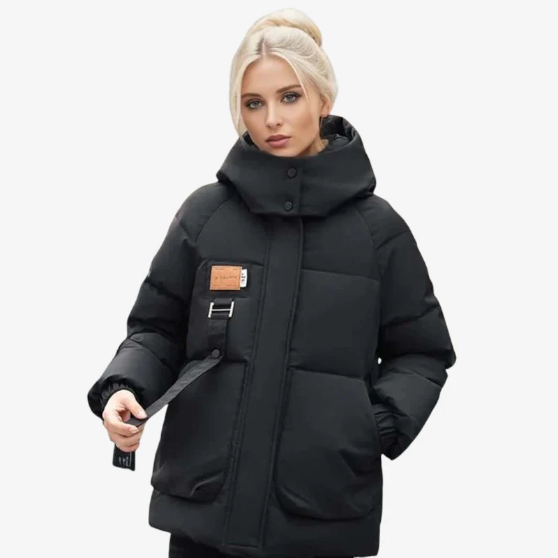 Veste à capuche zippée manches longues