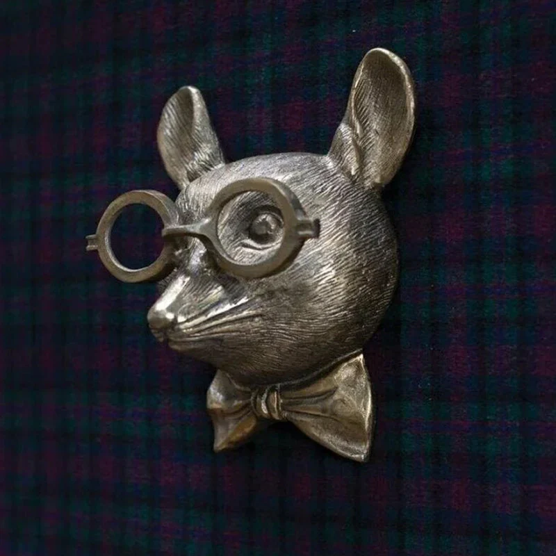 Sculpture tête d’animal en résine décorative - Image 4