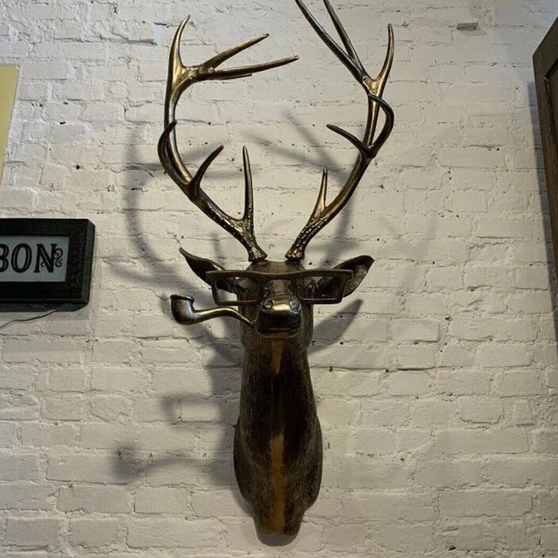 Sculpture tête d’animal en résine décorative - Image 7