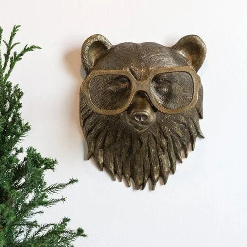 Sculpture tête d’animal en résine décorative - Image 8
