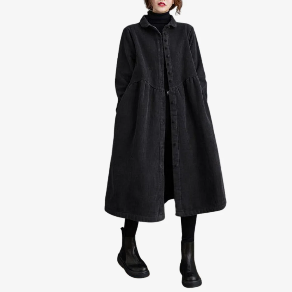 Trench-coat femme coupe ample manches longues - Image 2