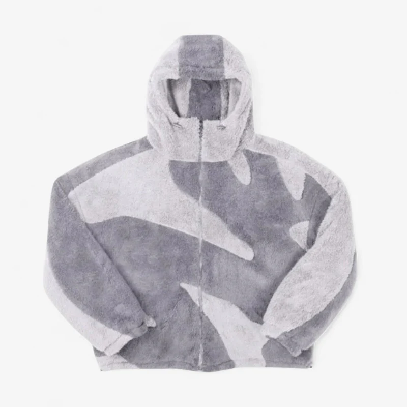 Veste homme à capuche en polaire zippée manches longues - Image 2