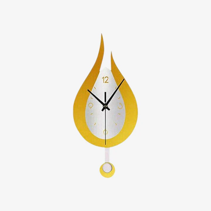 Horloge murale goutte d’eau avec pendule