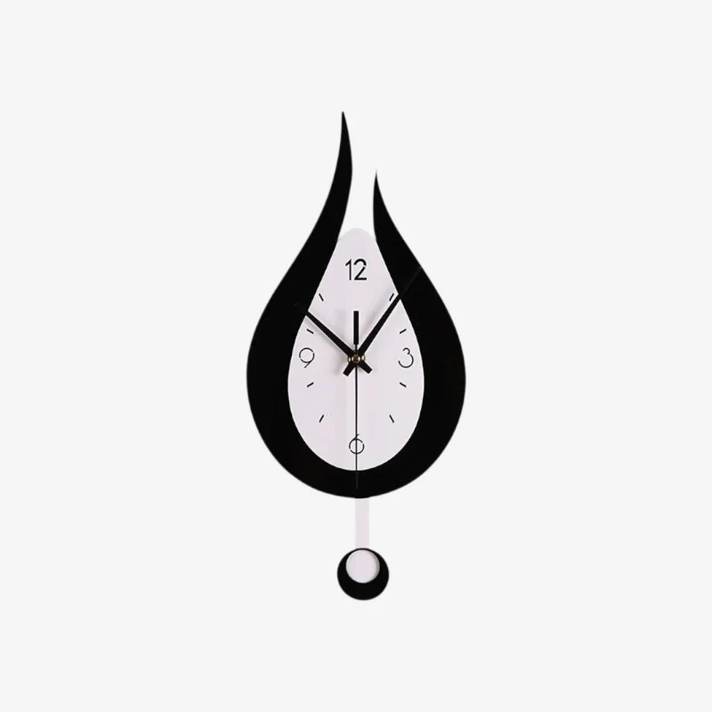 Horloge murale goutte d’eau avec pendule - Image 2