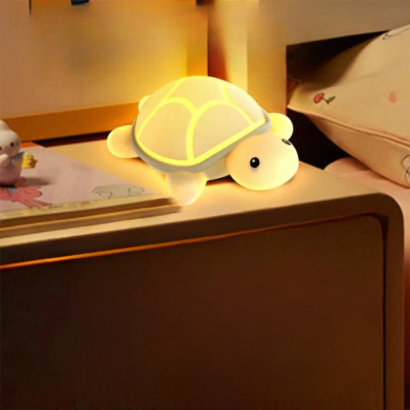 Lampe de table LED tortue veilleuse rechargeable USB-C - Image 2