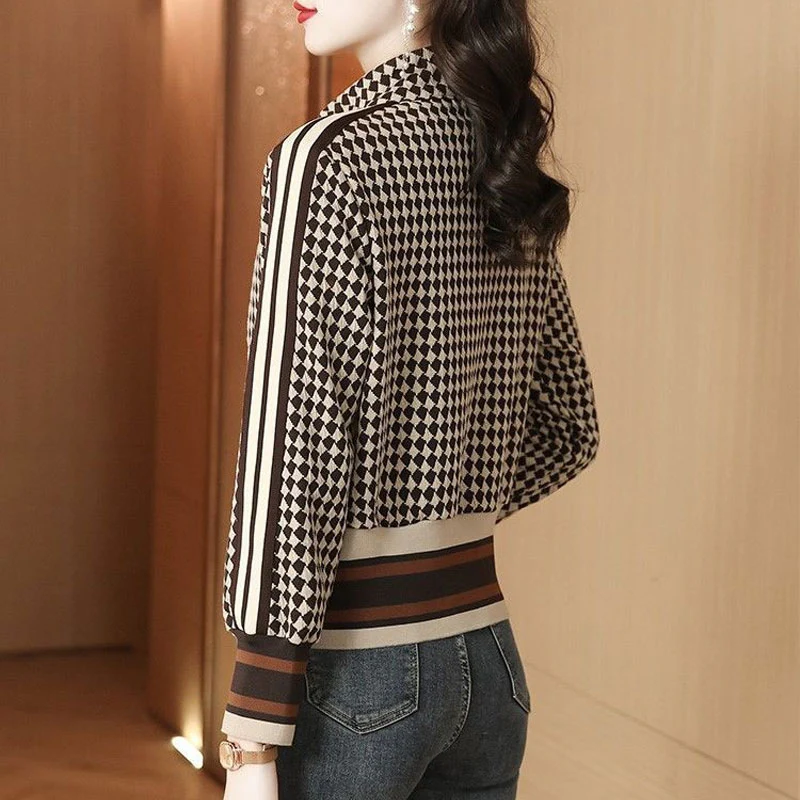Veste femme imprimée col montant Aria - Image 4