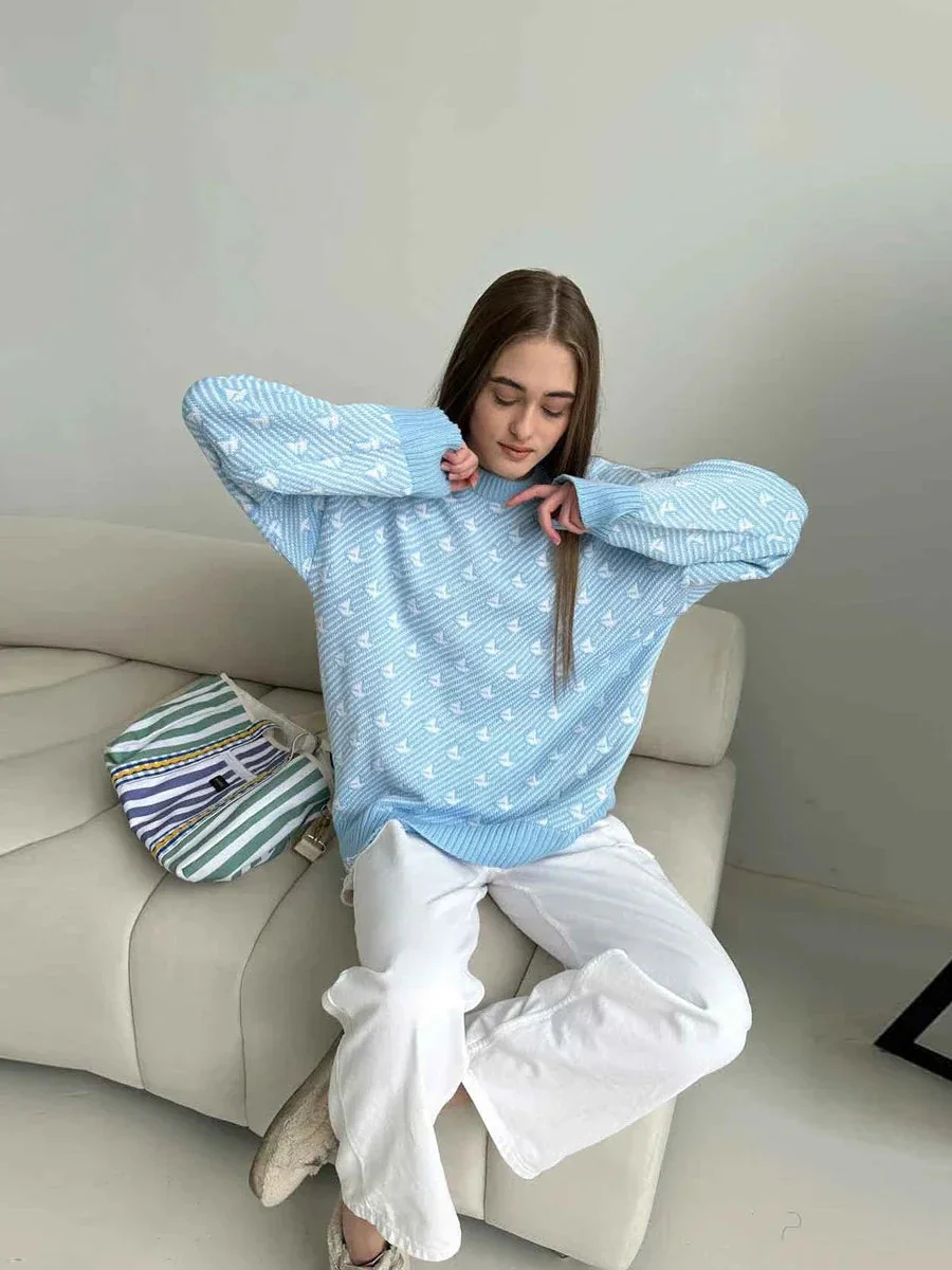 Arla – Pull Femme Décontracté à Col Rond - Image 2
