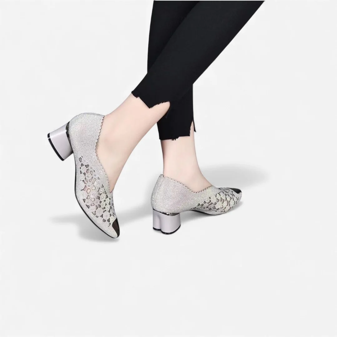 Dames stiletto pumps met puntneus