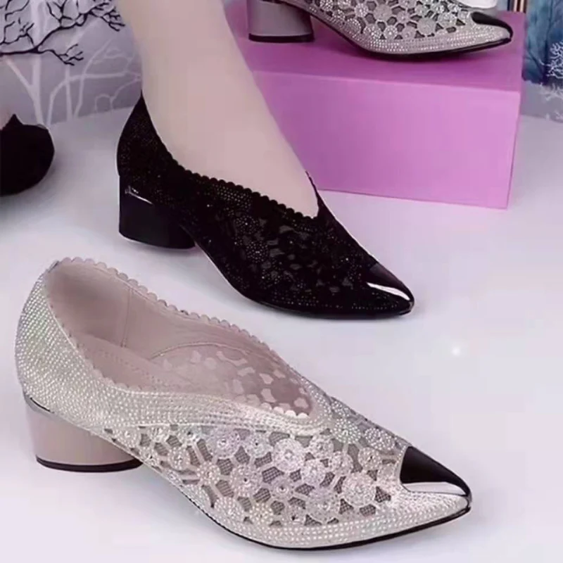 Dames stiletto pumps met puntneus - Image 4