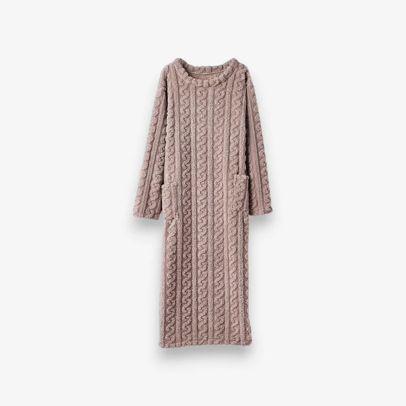 Robe femme manches longues col rond - Image 2