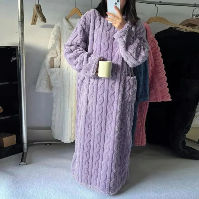 Robe femme manches longues col rond - Image 6