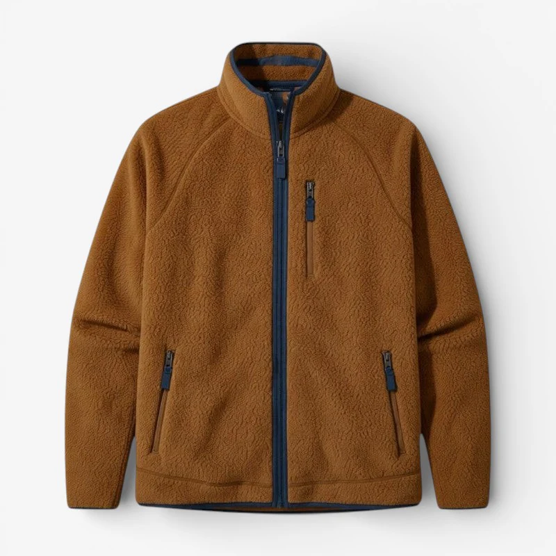 Arlo – Veste zippée à manches longues avec col montant et poches - Image 4