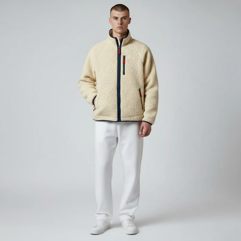 Arlo – Veste zippée à manches longues avec col montant et poches - Image 8