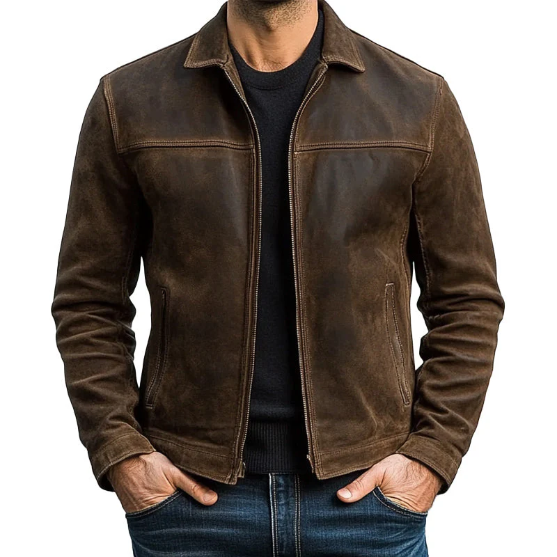 Veste homme zippée manches longues