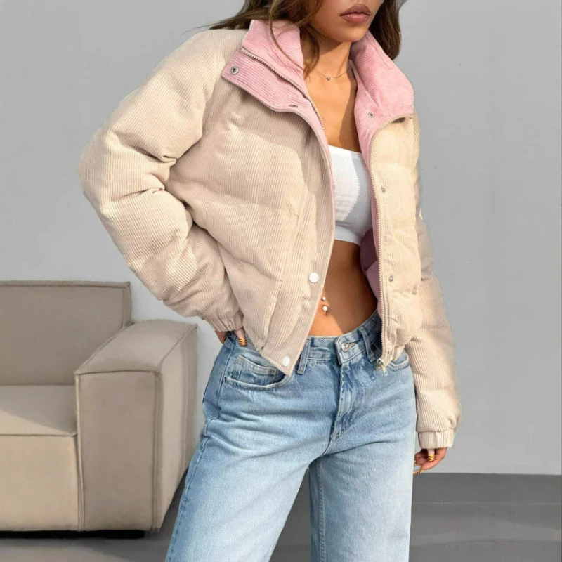 Arvina – Veste zippée à manches longues et col rabattu - Image 3
