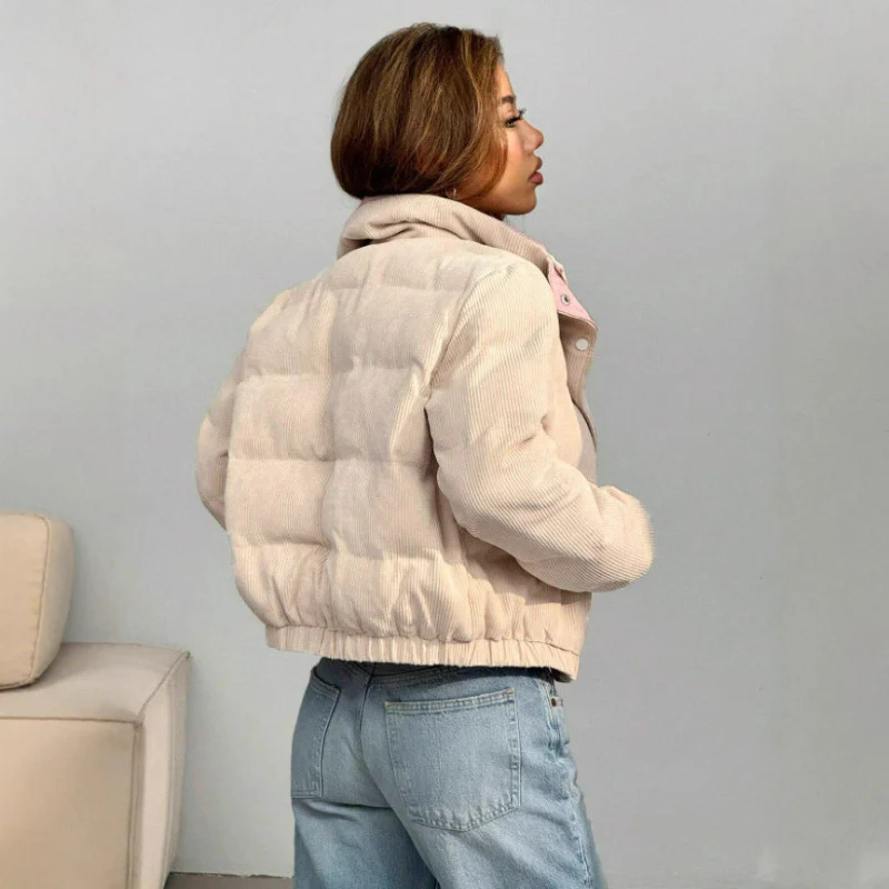 Arvina – Veste zippée à manches longues et col rabattu - Image 5