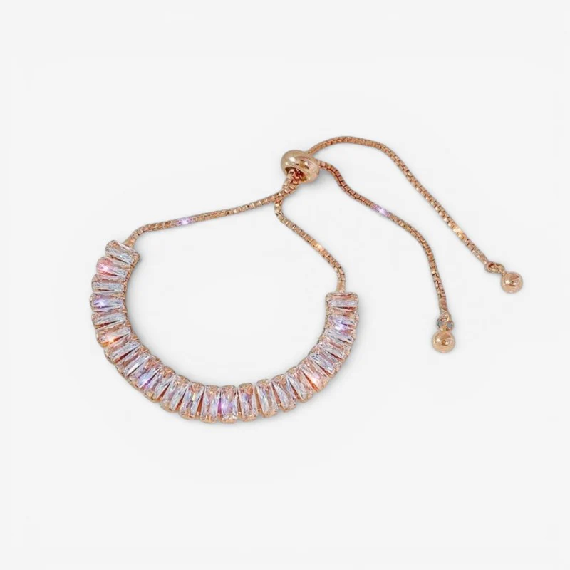 Bracelet ajustable en cristal avec motif cœur accessoire élégant au quotidien - Image 3