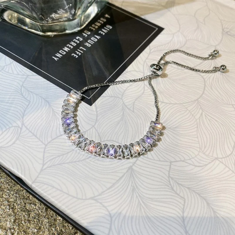 Bracelet ajustable en cristal avec motif cœur accessoire élégant au quotidien - Image 6