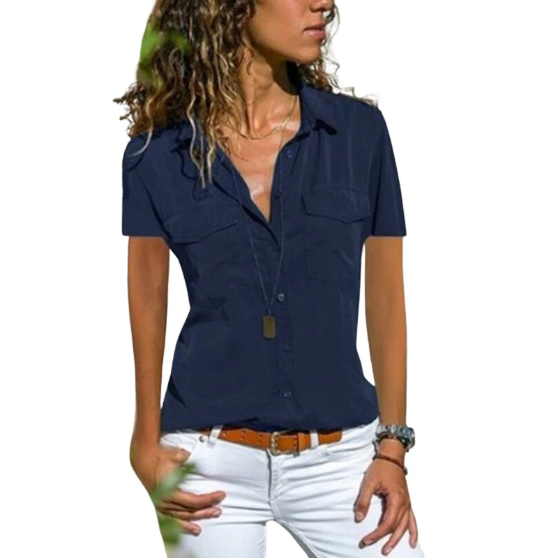 Chemise homme à manches courtes en coton-polyester - Image 5
