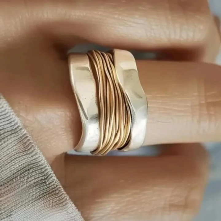 Bague Double Ton Torsadée - Image 3