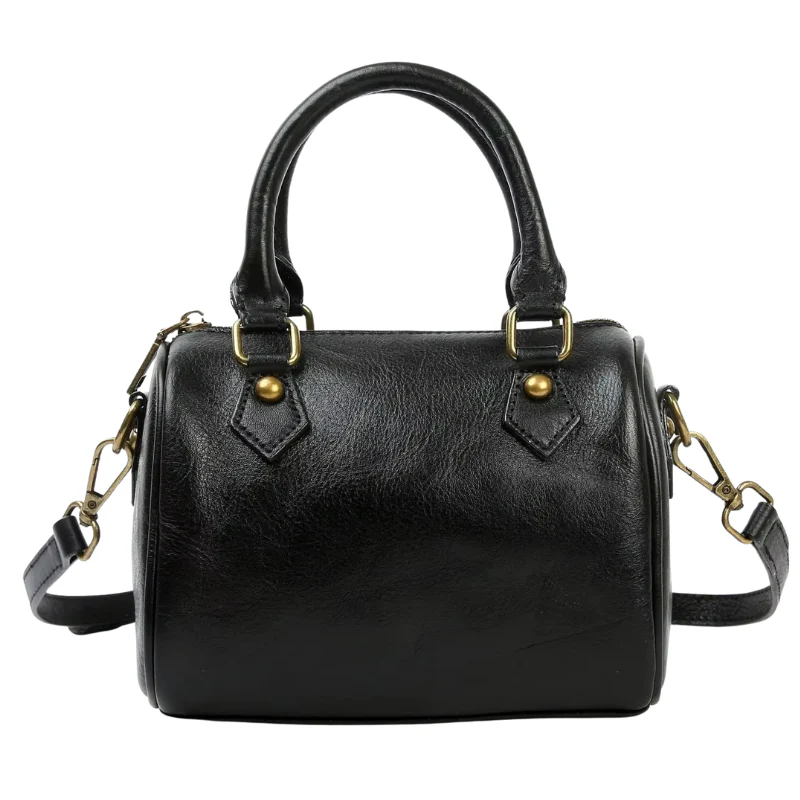 Sac d’épaule femme en cuir véritable structuré