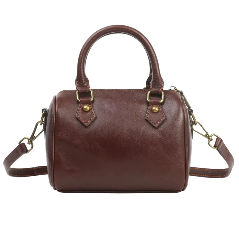 Sac d’épaule femme en cuir véritable structuré - Image 2