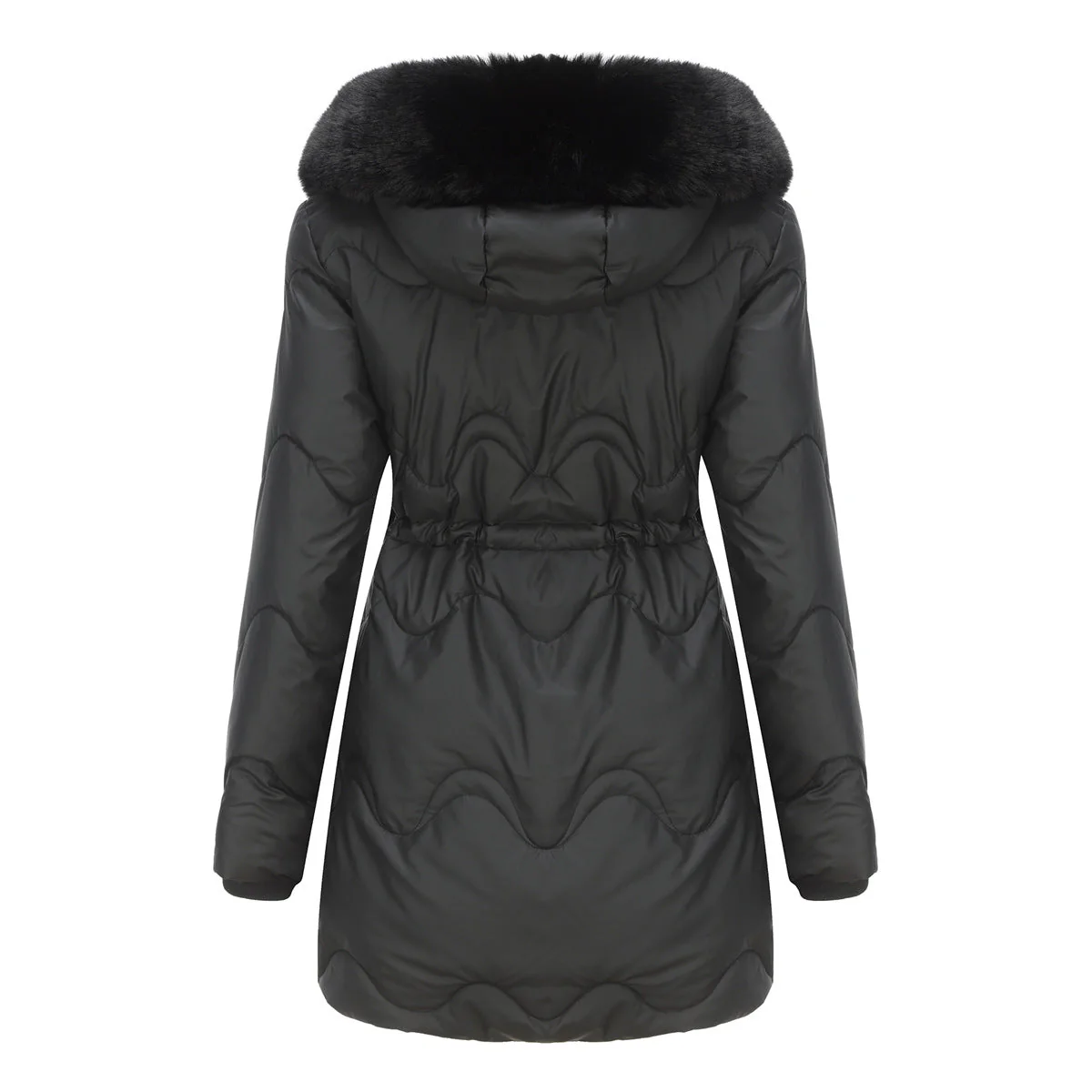 Manteau à capuche élégant à manches longues - Image 4