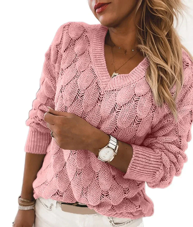 Pull femme à col en V - Image 3