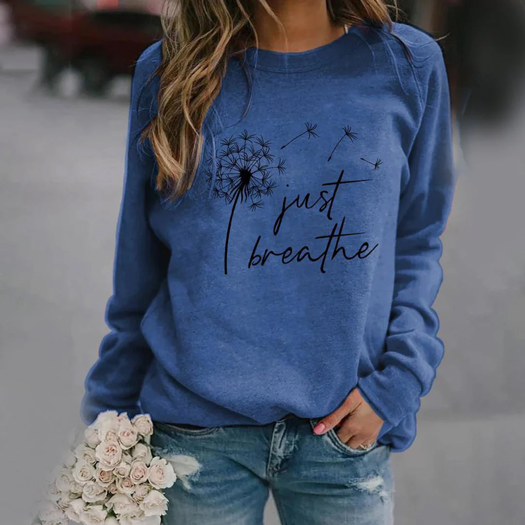 Ava – Sweat-shirt classique à manches longues avec col rond et coupe décontractée - Image 2