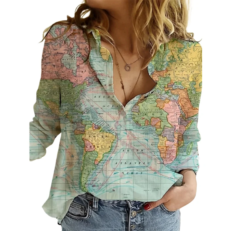 Blouse femme en coton-polyester - Image 5