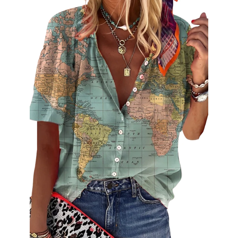 Blouse femme en coton-polyester - Image 6