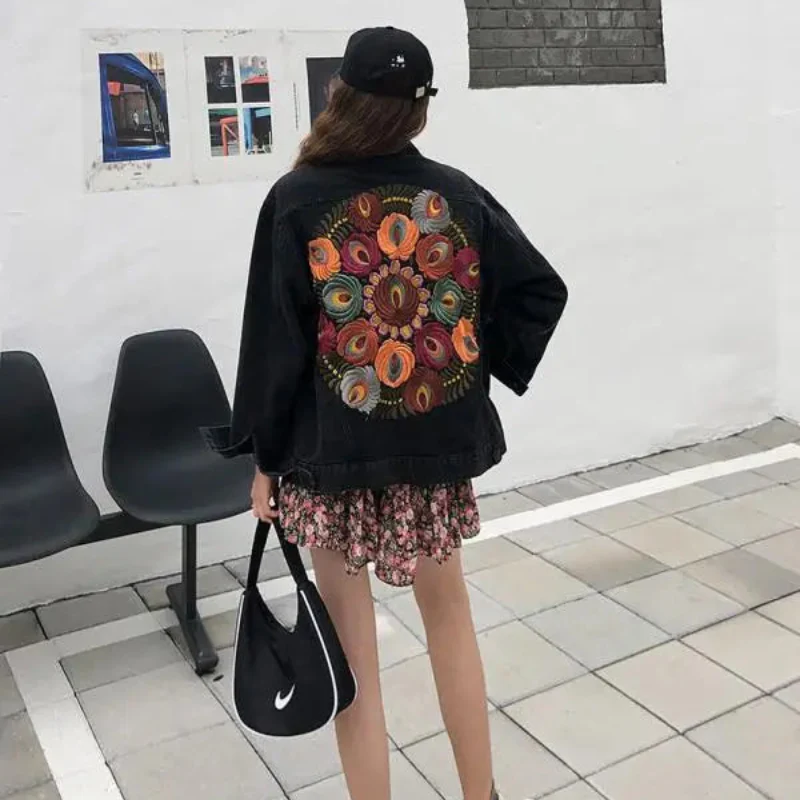 Veste bohème femme manches longues broderie dos - Image 2