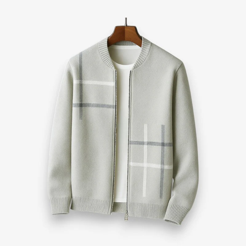 Ayden – Veste Zippée à Manches Longues Ample avec Col Rond - Image 3