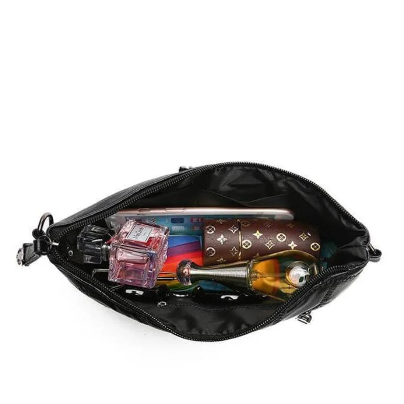 Sac bandoulière avec détails tressés + bandoulière ajustable - Image 3