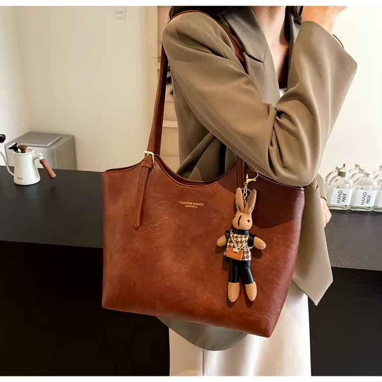 Sac fourre-tout femme spacieux avec doubles poignées - Image 7