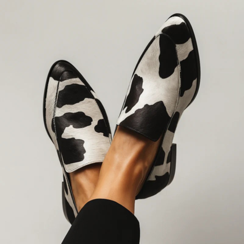 Chaussures femme à talon imprimé bout pointu - Image 2