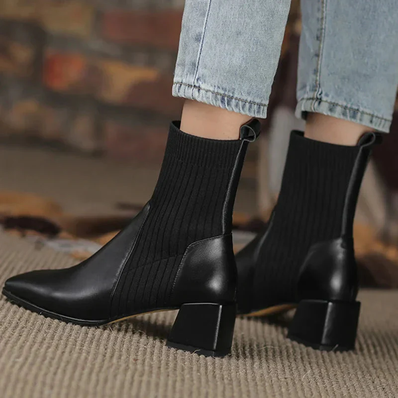 Bottines femme légères avec semelle antidérapante
