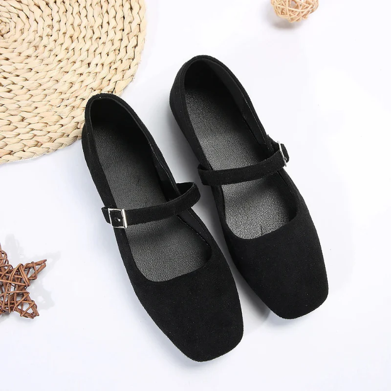 Ballerines pour femme à talon bas avec bride à boucle - Image 4
