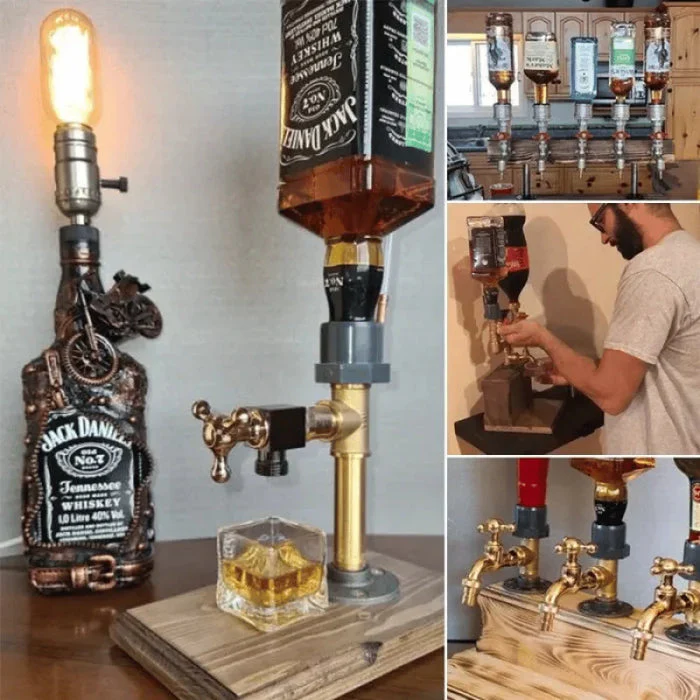 Distributeur de boissons en bois BarrelCraft avec robinet - Image 4