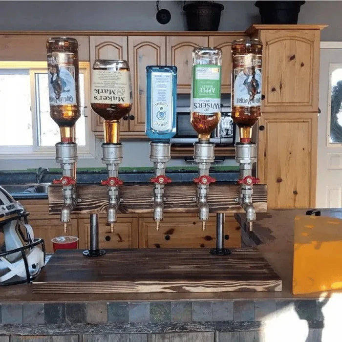 Distributeur de boissons en bois BarrelCraft avec robinet - Image 6