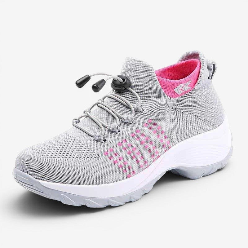Baskets à enfiler pour femme avec semelle plateforme