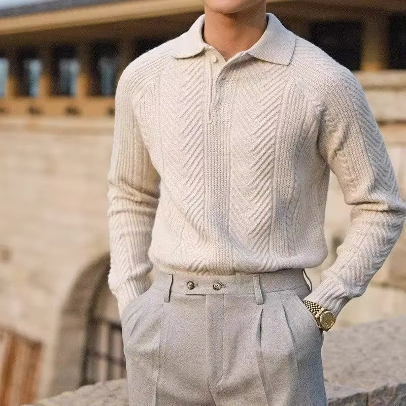 Chemise homme manches longues col classique à boutons - Image 5