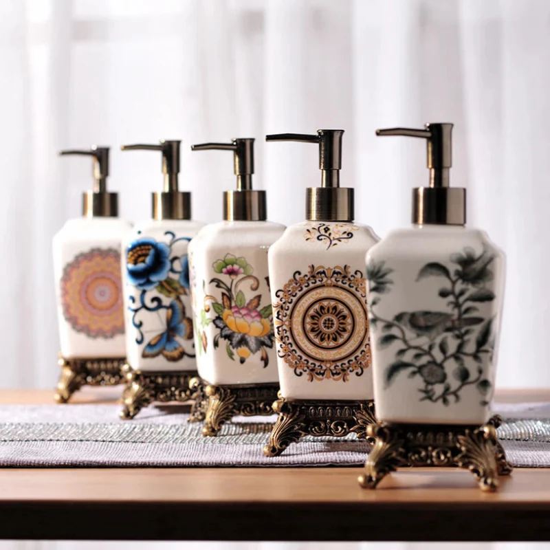 Distributeur de savon salle de bain en céramique - Image 7