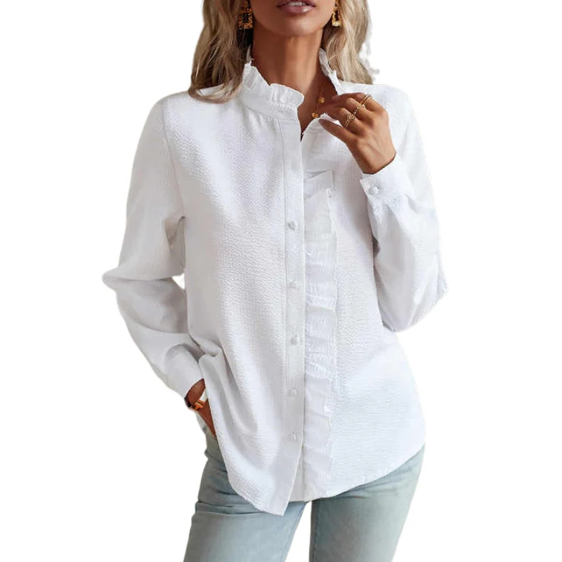 Blouse à manches longues avec volants - Image 3