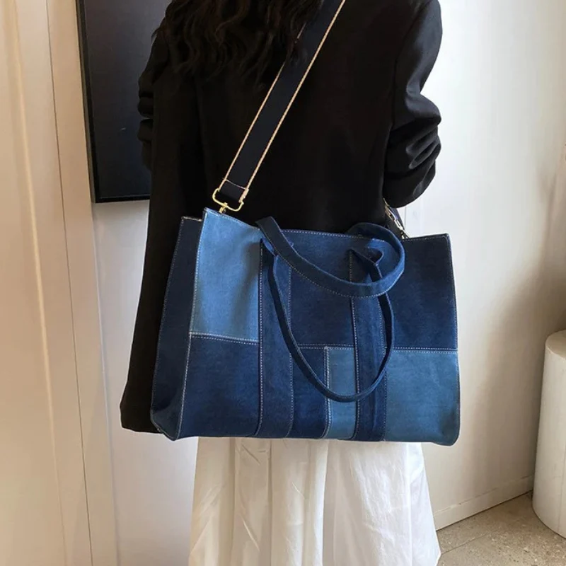 Sac bandoulière grande capacité avec bandoulière réglable & poignée - Image 3