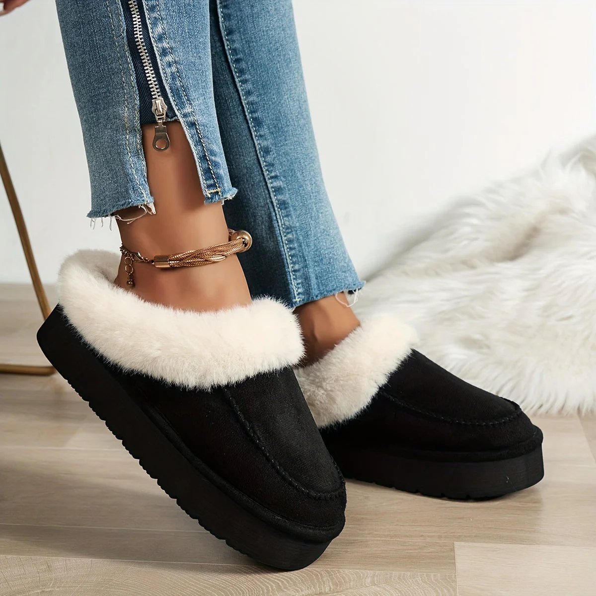 Chaussons élégants à enfiler pour femmes - Image 2